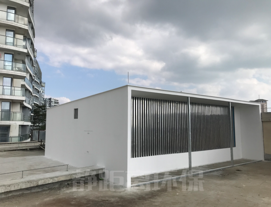 海南三亚湾商城天面排油烟风机降噪工程